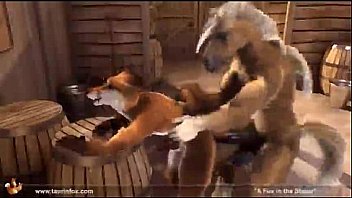 Fox fucked by horse in the barn