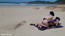 Big Butt Girls Naked And Having Fun On The Beach